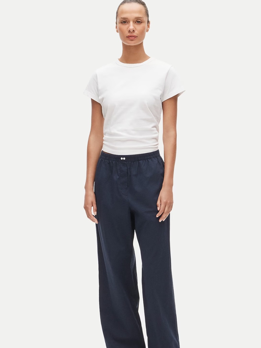J. Crew Soft shine pajama pant - Black